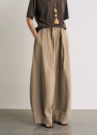 BALIANG Twill Balloon Pants-Sand Khaki