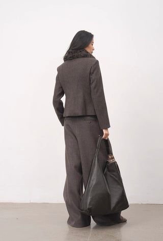 BALIANG Cedar Wool Jacket-Wood Brown