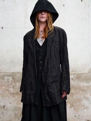 ILNya Metallic Crinkle Blazer