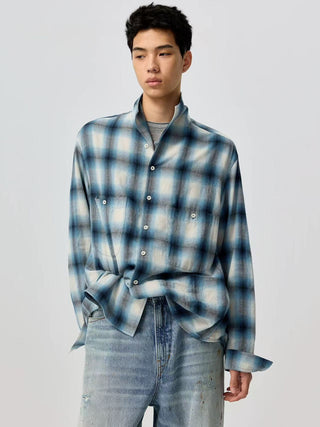 Simple Project Ombre Plaid Shirt