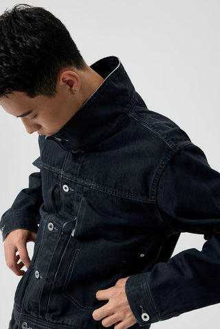 Simple Project Coated Denim Jacket