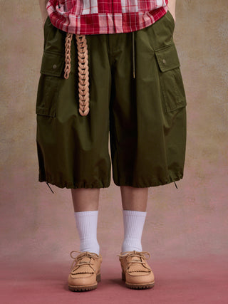 Unlimited Mote Utility Cargo Shorts-Army Green