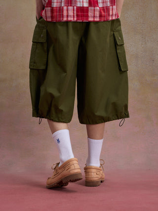 Unlimited Mote Utility Cargo Shorts-Army Green