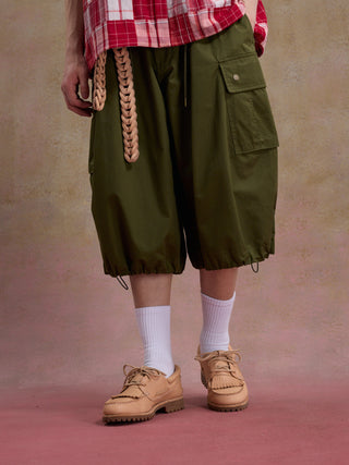 Unlimited Mote Utility Cargo Shorts-Army Green
