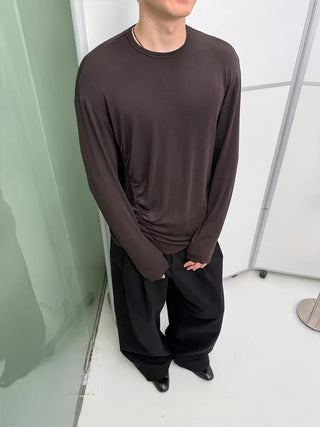 NFAI Ripple Long Sleeve Tee-Brown