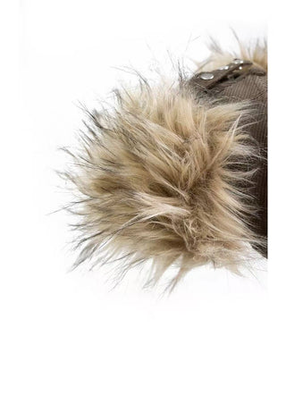 Relabel Corduroy Fur Baseball Cap