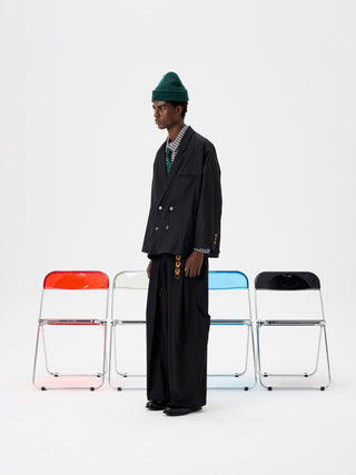 Unlimited Mote Boxy Suit Blazer-Black