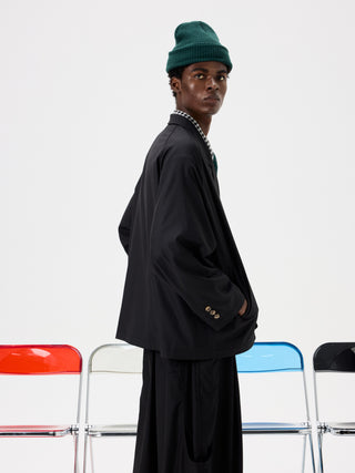 Unlimited Mote Boxy Suit Blazer-Black