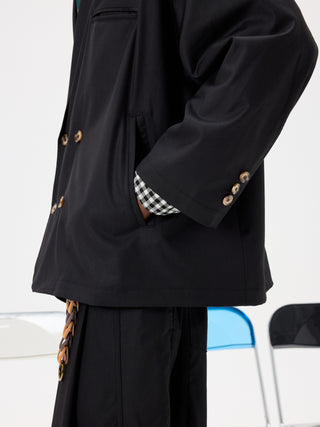 Unlimited Mote Boxy Suit Blazer-Black