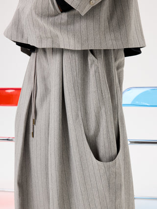 Unlimited Mote TR Balloon Trousers-Gray Stripe