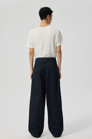 Simple Project Raw Selvedge Jeans-Dark Navy