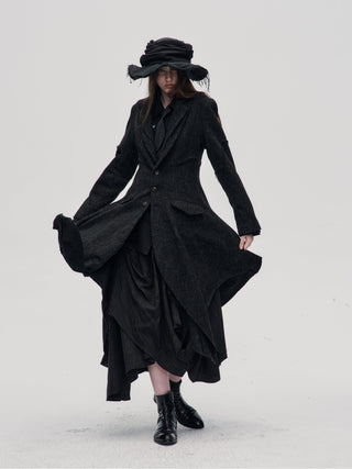 Moonlit Asymmetric Coat