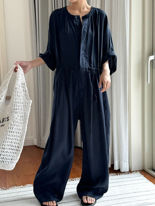 Oversized Tencel Dungarees