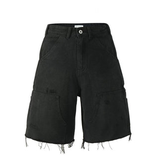 VLABMADE Double Knee Jorts-Black