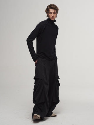ILNya Asymmetrical Printed Sweater
