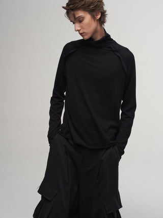 ILNya Ruffled High-Neck Sweater