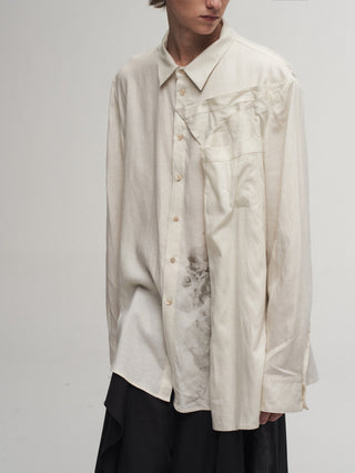 ILNya Frayed Print Shirt