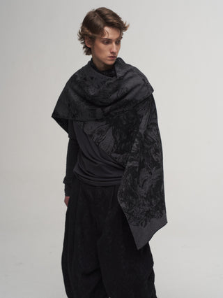 ILNya Twist-Neck Ruched Asymmetrical Top