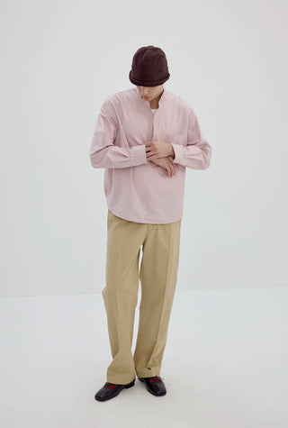 Simple Project Plaid Shirt-Pink