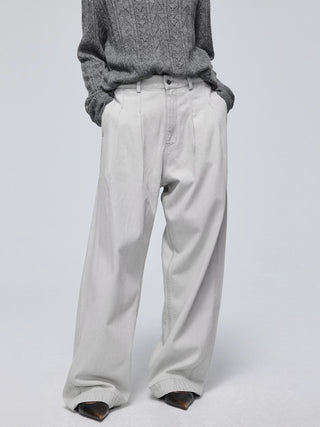 Simple Project Pleated Jeans-Grey