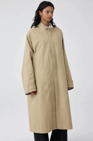 Simple Project Wing Collar Trench Coat