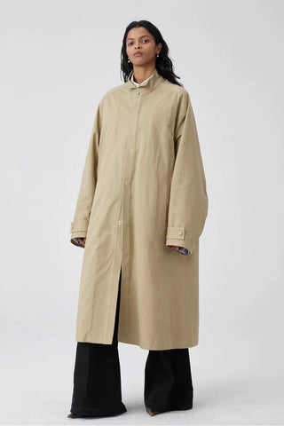 Simple Project Wing Collar Trench Coat