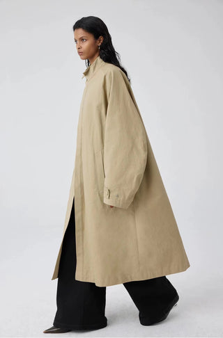 Simple Project Wing Collar Trench Coat