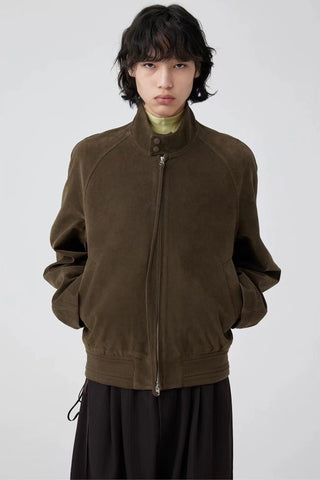 Simple Project Suedette Harrington Jacket