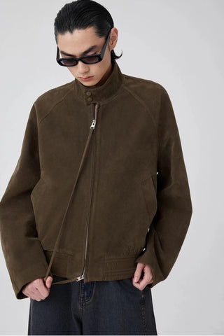 Simple Project Suedette Harrington Jacket