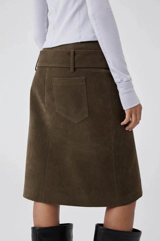 Simple Project Suede Skirt