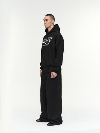 NFAI Sexy Oversized Hoodie-Black