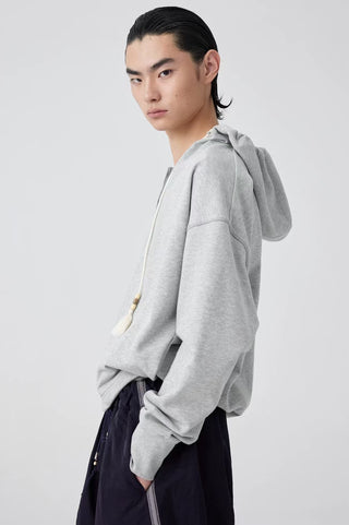 Simple Project Slant Placket Hoodie