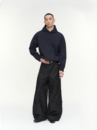 NFAI Pocket Nylon Cargo Pants-Black