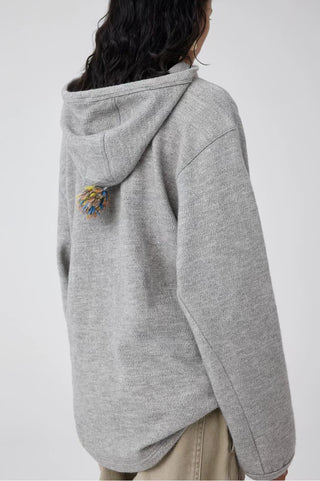 Simple Project Hooded Hoodie-Grey