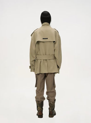 BALIANG Toggle Parka Coat-Khaki