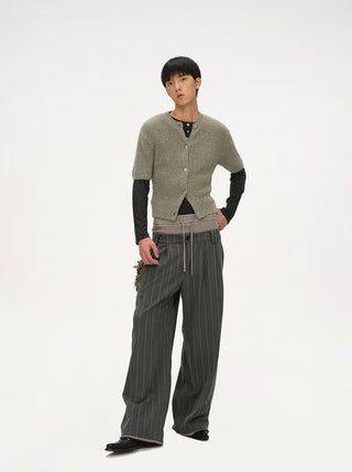 BALIANG Double Waisted Stripe Pants