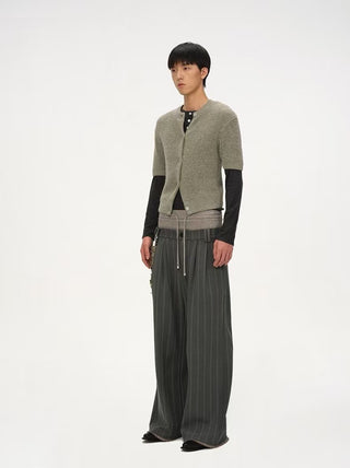 BALIANG Double Waisted Stripe Pants