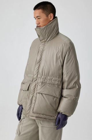 Simple Project Stand Collar Down Jacket