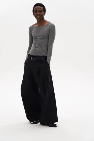 OkeeMood Boxy Pleated Pants