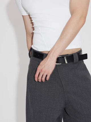 NFAI Placket Dress Pants-Gray