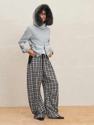 BALIANG Plaid Drawstring Pants