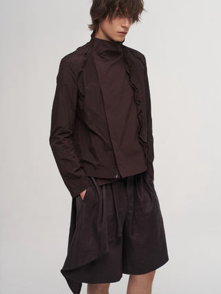 ILNya Metallic Nylon Shorts