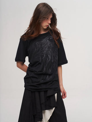 ILNya Split Tee-Black