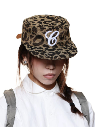 6CRAYON Leopard Brimmed Baseball Cap
