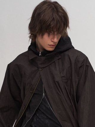 ILNya Patchwork Cocoon Trench Coat