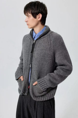 Simple Project Cowichan Sweater-Gray