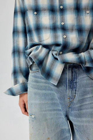 Simple Project Ombre Plaid Shirt