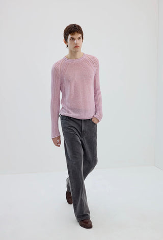 Simple Project Washi Knit Jumper-Lilac Pink