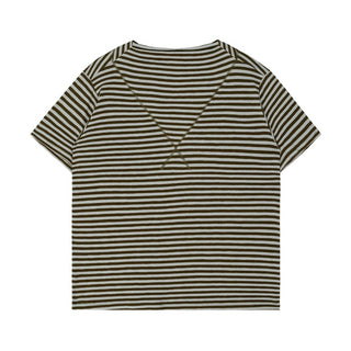 Simple Project Boat Neck Tee-Sage