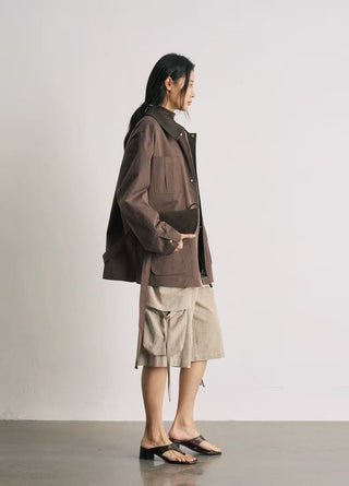 BALIANG Su Safari Jacket-Earth Brown